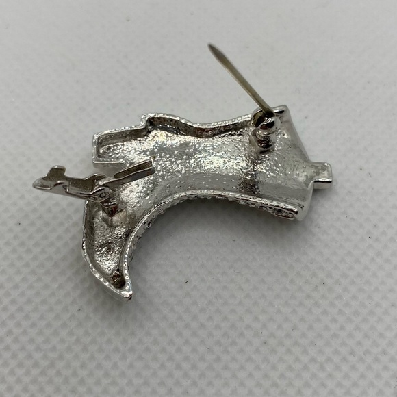 Vintage Swarovski Crystal Line Dancer Cowboy Boot Cowgirl Western Pin Brooch VTG - Picture 8 of 11